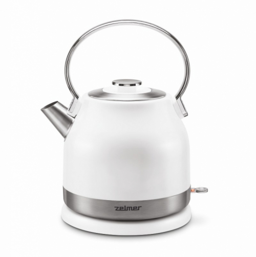 Zelmer ZCK7940 electric Veekeetja 1.5 L 2200 W Stainless steel, White