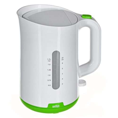 Braun WK 1100 electric Kettle 1.7 L 2200 W Green, White