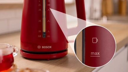 Bosch TWK3M124 electric Veekeetja 1.7 L 2400 W Red