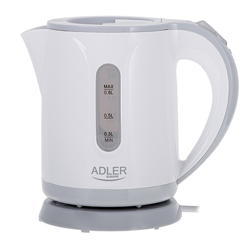 Adler Electric Veekeetja 0,8l AD 1371g white-gray