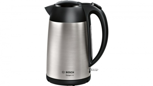 Bosch TWK3P420 electric Veekeetja 1.7 L 2400 W Black, Stainless steel