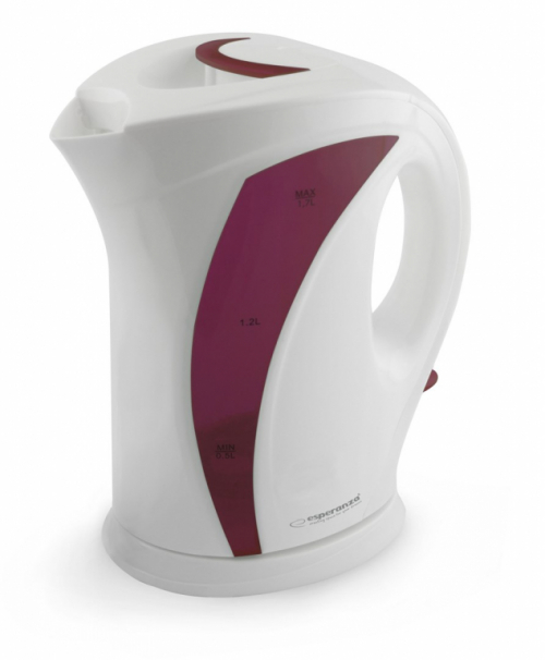 Esperanza EKK018R Electric Kettle 1.7 L, White / Red