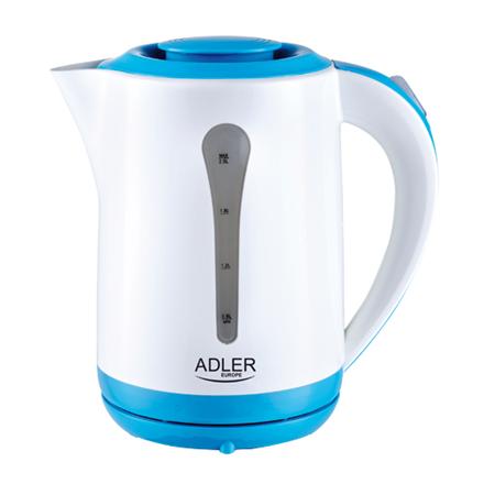 Kettle | Adler | AD 1244 | Standard Kettle | 2000 W | 2.5 L | Plastic | 360° rotational base | White