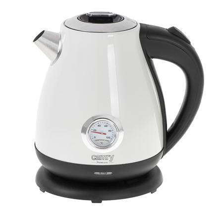 Camry | Kettle with a thermometer | CR 1344 | Electric | 2200 W | 1.7 L | Stainless steel | 360° rotational base | White 375905