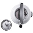 Adler | Veekeetja with a Thermomete | AD 1346w | Electric | 2200 W | 1.7 L | Stainless steel | 360° rotational base | White