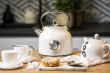 Adler | Veekeetja with a Thermomete | AD 1346w | Electric | 2200 W | 1.7 L | Stainless steel | 360° rotational base | White