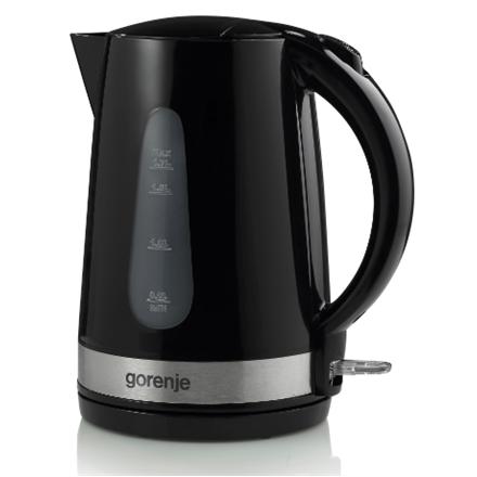 Gorenje | Kettle | K17BK | Standard | 2200 W | 1.7 L | Plastic/ metal | 360° rotational base | Black