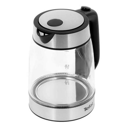 TEFAL Kettle | KI700830 | Electric | 2200 W | 1.7 L | Glass | 360° rotational base | Black/Stainless Steel