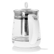 Adler | Kettle | AD 1299 | Electric | 2200 W | 1.5 L | Glass/Stainless steel | 360° rotational base | White 366562
