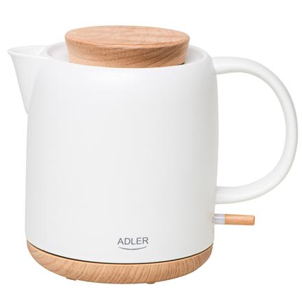 Adler Electric Veekeetja | AD 1304 | Electric | 1200 W | 1 L | Ceramic | 360° rotational base | White 453776