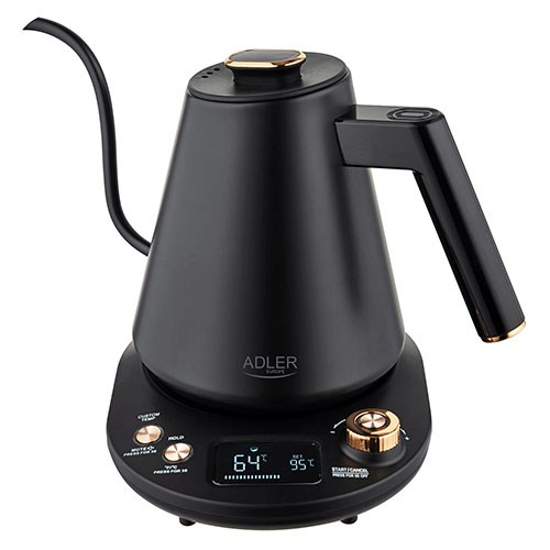 Adler AD 1349 Electric Veekeetja with long spout 1.0L Black