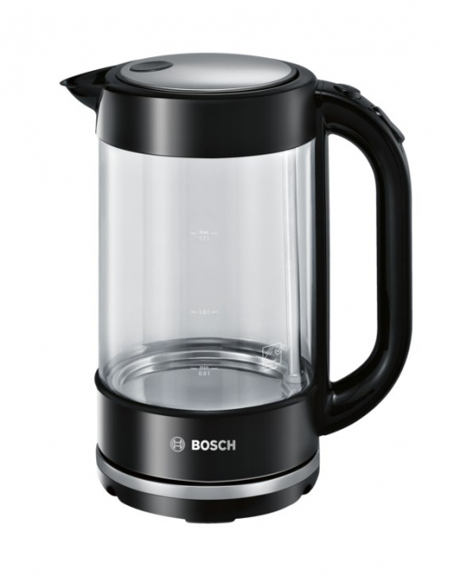 Bosch TWK70B03 electric Veekeetja 1.7 L 2400 W Black, Transparent