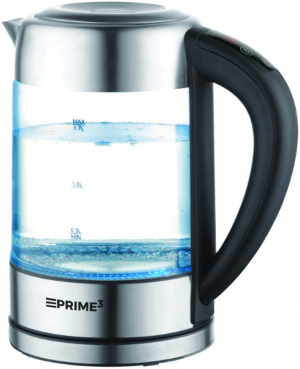 PRIME3 Electric Kettle SEK81 2200W 1,7L glass