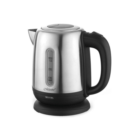 MAESTRO MR-027 electric Veekeetja 1.2 L 1630 W Steel, Black