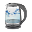 Adler | Veekeetja | AD 1286 | Standard | 2200 W | 2 L | Plastic/Glass | 360° rotational base | Grey/ transparent