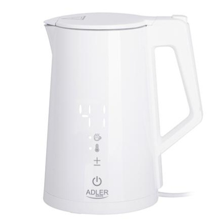 Adler | Veekeetja | AD 1345w | Electric | 2200 W | 1.7 L | Stainless steel | 360° rotational base | White