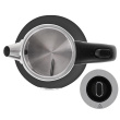 Camry | Veekeetja with a thermometer | CR 1344 | Electric | 2200 W | 1.7 L | Stainless steel | 360° rotational base | Black