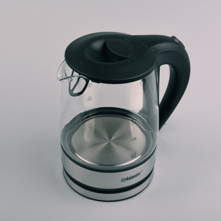 Feel-Maestro MR062 electric Kettle 1.2 L Black, Transparent 1630 W