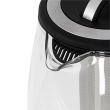 Camry | Veekeetja | CR 1290 | Standard | 2200 W | 2 L | Plastic/glass | 360° rotational base | Black/Transparent