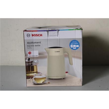 Taastatud. Bosch TWK2M167 MyMoment Veekeetja, 1.7 L, 2400 W, Beige | Bosch | Veekeetja | TWK2M167 MyMoment | Electric | 2400 W | 1.7 L | Plastic | Beige | DAMAGED PACKAGING