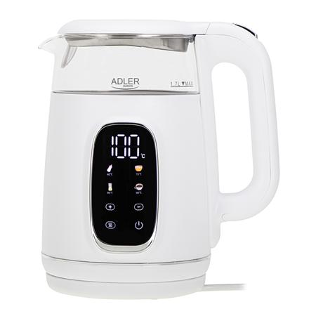 Adler Veekeetja with LED Display | AD 1305 | Electric | 2200 W | 1.7 L | Plastic | 360° rotational base | White/Silver