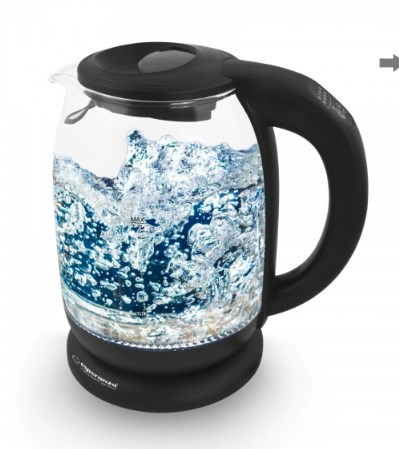 Esperanza EKK027 electric Veekeetja 1.7 L 2200 W Black, Transparent