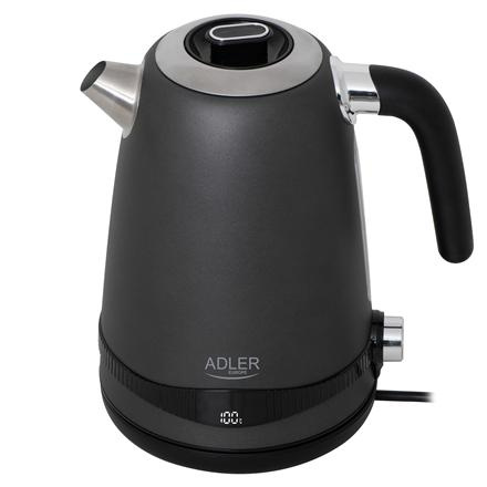 Adler Veekeetja | AD 1295g SS | Electric | 2200 W | 1.7 L | Stainless Steel | 360° rotational base | Grey
