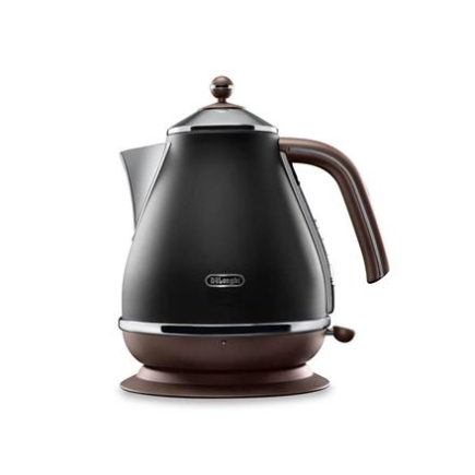 Delonghi | Icona Vintage | KBOV2001BK | Standard Kettle | 2000 W | 1.7 L | Stainless steel | 360° rotational base | Black