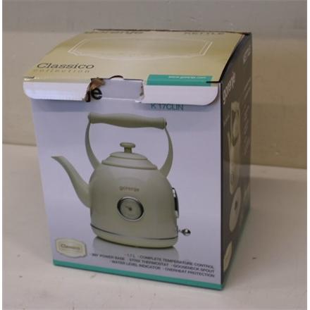 Renew. Gorenje K17CLIN Kettle, Electric, Capacity 1.7 L, Power 2000 W, Plastic/metal, Ivory | Gorenje | DAMAGED PACKAGING