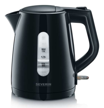 Severin WK 3410 electric Kettle 1 L 2200 W Black