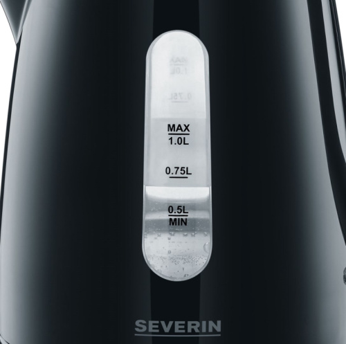 Severin WK 3410 electric Veekeetja 1 L 2200 W Black