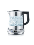 Severin WK 3473 electric Veekeetja 1 L 2200 W Stainless steel, Transparent