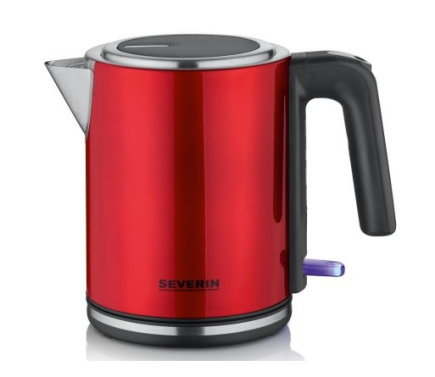 Severin WK 3427 electric Veekeetja 1 L 2400 W Black, Red