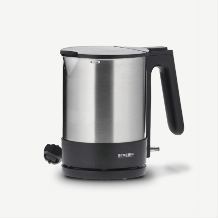 Severin WK 3409 electric Veekeetja 1.7 L 2200 W Black, Stainless steel