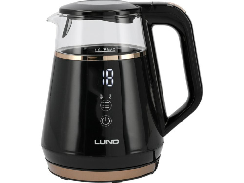 LUND ELECTRIC Veekeetja 1L REG. TEMP. BLACK