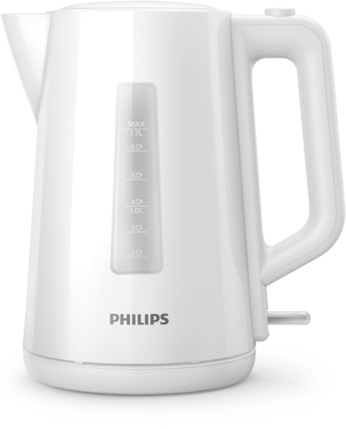 Philips Kettle HD9318/00 2200W 1.7l Orbit plastic Kettle, spring lid, pilot light, white