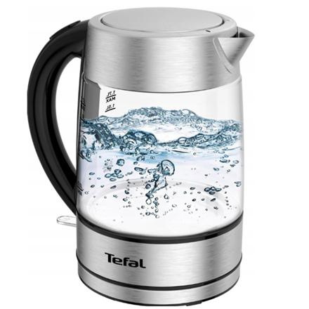 TEFAL | Veekeetja | KI772D | Electric | 2400 W | 1.7 L | Glass | 360° rotational base | Stainless Steel/Black