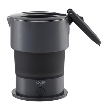Adler Silicon Travel Veekeetja | AD 1377 | Travel Veekeetja | 600 W | 0.6 L | Silicon | Grey
