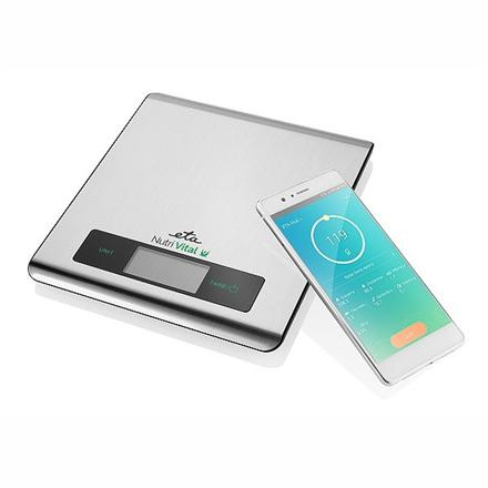 ETA | Kitchen scales with smart application | Nutri Vital | Maximum weight (capacity) 5 kg | Graduation 1 g | Silver