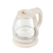 Adler | Veekeetja | AD 1283C | Electric | 900 W | 1 L | Glass/Stainless steel | 360° rotational base | Cream