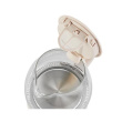 Adler | Veekeetja | AD 1283C | Electric | 900 W | 1 L | Glass/Stainless steel | 360° rotational base | Cream