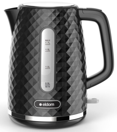 C280C ELDOM Veekeetja ELLI, capacity 1.7 l, power 2200 W, black, strix, black