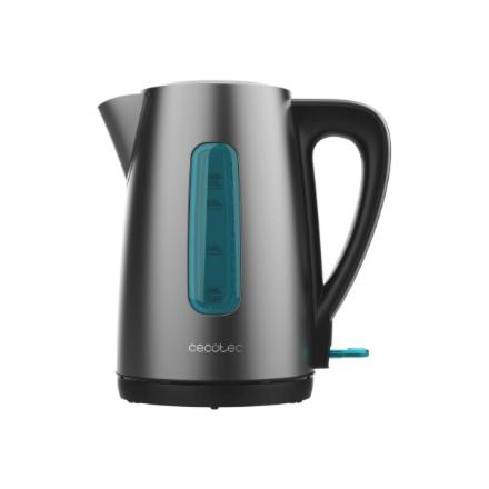 Cecotec Veekeetja | Thermosense 210 Steel | Electric | 2200 W | 1.7 L | Stainless steel | 360° rotational base | Black/Stainless steel