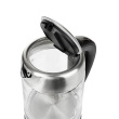 Adler | Kettle | AD 1247 NEW | With electronic control | 1850 - 2200 W | 1.7 L | Stainless steel, glass | 360° rotational base | Stainless steel/Transparent
