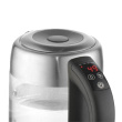 Adler | Kettle | AD 1247 NEW | With electronic control | 1850 - 2200 W | 1.7 L | Stainless steel, glass | 360° rotational base | Stainless steel/Transparent