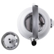Adler | Veekeetja with a Thermomete | AD 1346w | Electric | 2200 W | 1.7 L | Stainless steel | 360° rotational base | White 387834