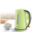 Bosch TWK7506 electric Veekeetja 1.7 L 2200 W Black, Green