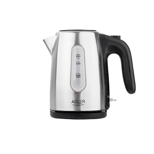 Adler AD 1273 electric Veekeetja 1 L 1200 W Black, Hazelnut, Stainless steel