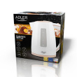 Adler AD 1264 electric Veekeetja 1.7 L 2200 W Hazelnut, White