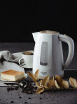 Adler AD 1264 electric Veekeetja 1.7 L 2200 W Hazelnut, White